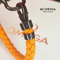 دستبند امگا کنفی نارنجی مشکی 007