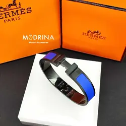دستبند زنانه هرمس (Hermes) مشکی - آبی