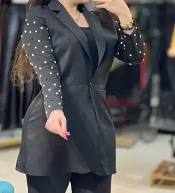 کت مازراتی آستین مرواریدی(۲۵۷۴۳)