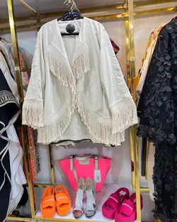 کت لینن آستین ریش(۲۸۷۵۰)