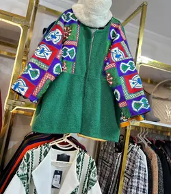 پالتو فوتر آستین خرجکاری(30083)