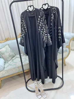 مانتو مزونی مروارید دوزی کار دست