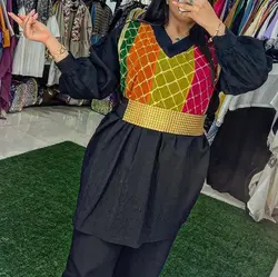 مانتو شومیزی ترک با خرجکاری زیبا(۱۷۰۴۳)