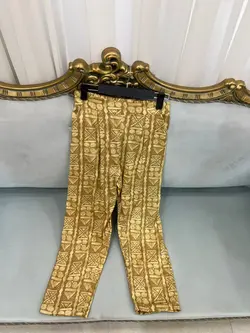 شلوار لینن طرح دار