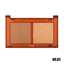 پالت برنزر و هایلایتر پاستل مدل SUN KISSED شماره 02