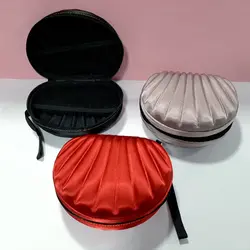 کیف لوازم آرایش طرح صدف ساتن بزرگ کد 723