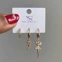 پک گوشواره نامتقارن کد 128