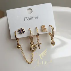 پک گوشواره هشتگ آبی