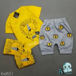 تیشرت و شلوارک طرح شیر