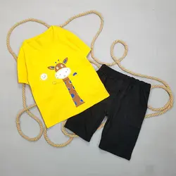 تیشرت و شلوارک طرح زرافه آرال