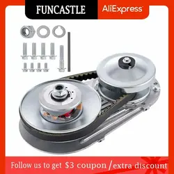 خرید کلاچ اتوماتیک از علی اکسپرس Go Kart Clutch Set Torque Converter Tools 1” 3/4 Inch 10T #40 41 Chain 12T #35 CVT Clutch Small Engine Drive Belt for