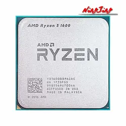 AMD Ryzen 5 1600 R5 1600 3.2 GHz Six-Core Twelve Thread 65W CPU Processor YD1600BBM6IAE Socket AM4