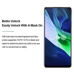 خرید گوشی اینفینیکس Infinix Note 10 Pro NFC Support 6.95'' Display Smartphone Helio G95 64MP Camera 33W Super