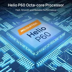 خرید گوشی دوجی ان 40 پرو DOOGEE N40 Pro Smartphone 6.5 inch 20MP Quad Camera Helio P60 6GB 128GB Cellphone 6380mAh Battery