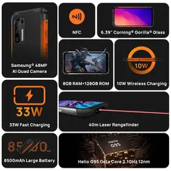 خرید گوشی دوجی اس 97 از علی اکسپرس DOOGEE S97 Pro Rugged Phone 40m Laser Rangefinder 48MP QuadCamera Cellphone Helio G95 Octa Core 8GB 128GB