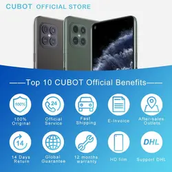 خرید گوشی کوبات Cubot C30 48MP Quad AI Camera 8GB 256GB 32MP Selfie Smartphone Global 4G LTE Helio P60 NFC 6.4