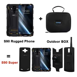 خرید گوشی دوجی اس 90 از علی اکسپرس IP68/IP69K (Outdoor BOX) DOOGEE S90 Super Modular Rugged Mobile Phone 6.18inch Display 5050mAh Helio P60