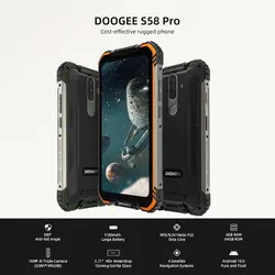 خرید گوشی دوجی اس 58 پرو از علی اکسپرس New DOOGEE S58 Pro Mobile Phone IP68/IP69K Waterproof Rugged