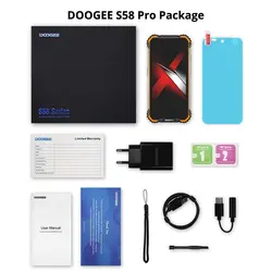 خرید گوشی دوجی اس 58 پرو از علی اکسپرس New DOOGEE S58 Pro Mobile Phone IP68/IP69K Waterproof Rugged