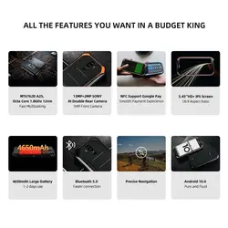 خرید گوشی دوجی اس 40 پرو از علی اکسپرس DOOGEE S40 Pro Android 10 Rugged Mobile Phone IP68/IP69K 4GB RAM 64GB ROM Waterproof