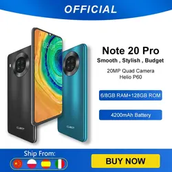 خرید گوشی کوبات Cubot Note 20 Pro Quad Camera Smartphone NFC 6GB/8GB 128GB 6.5” 4200mAh Android 10 Dual SIM