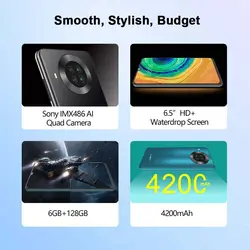 خرید گوشی کوبات Cubot Note 20 Pro Quad Camera Smartphone NFC 6GB/8GB 128GB 6.5” 4200mAh Android 10 Dual SIM