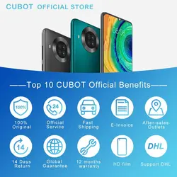 خرید گوشی کوبات Cubot Note 20 Pro Quad Camera Smartphone NFC 6GB/8GB 128GB 6.5” 4200mAh Android 10 Dual SIM