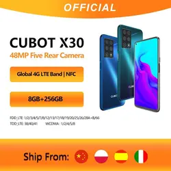 خرید گوشی کوبات از علی اکسپرس Cubot X30 Cellphone Global Version 48MP Five Camera 32MP Selfie 8GB 256GB NFC 6.4