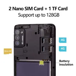خرید گوشی کوبات از علی اکسپرس Cubot Note 7 Mobile Phone Android 10 Triple Camera 13MP 4G LTE Dual SIM Card Celular 5.5