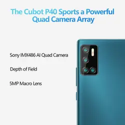 خرید گوشی موبایل کوبات از علی اکسپرس Cubot P40 Smartphone NFC 4GB 128GB Rear Quad Camera 20MP Selfie 6.2 Inch 4200mAh
