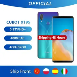 خرید گوشی کوبات از علی اکسپرس Cubot X19 S Smartphone Helio P23 Octa-Core Dual Camera 16MP 5.93