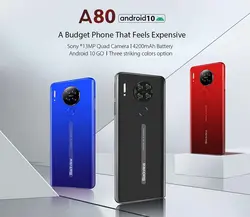 خرید گوشی بلک ویو از علی اکسپرس Blackview A80 Android 10.0 Go Quad Rear 13MP Camera Mobile Phone 6.21 Waterdrop Screen 2GB 16GB