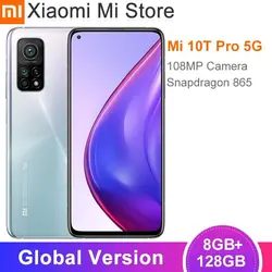 خرید گوشی شیائومی می 10 تی پرو از علی اکسپرس Global Version Xiaomi Mi 10T Pro 8GB RAM 128/256GB ROM Smartphone Snapdragon 865 Octa Core 144Hz