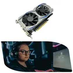 خرید کارت گرافیک از علی اکسپرس Professional GTX1050TI 4GB DDR5 Graphics Card Silver blue 128Bit HDMI DVI VGA GPU Game Video Card For NVIDIA PC Gaming