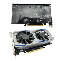 خرید کارت گرافیک از علی اکسپرس Professional GTX1050TI 4GB DDR5 Graphics Card Silver blue 128Bit HDMI DVI VGA GPU Game Video Card For NVIDIA PC Gaming
