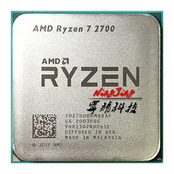 خرید سی پی یو ارزان AMD Ryzen 7 2700 R7 2700 3.2 GHz Eight-Core Sixteen-Thread CPU Processor L3=16M 65W YD2700BBM88AF Socket AM4 New and without fan