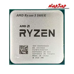 خرید سی پی یو AMD Ryzen 5 5600X R5 5600X 3.7 GHz 6-Core 12-Thread CPU Processor 7NM 65W L3=32M 100-000000065 Socket AM4 New but without cooler