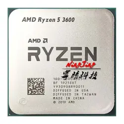 خرید سی پی یو از علی اکسپرس AMD Ryzen 5 3600 R5 3600 3.6 GHz Six-Core Twelve-Thread CPU Processor 7NM 65W L3=32M 100-000000031 Socket AM4 new but no fan