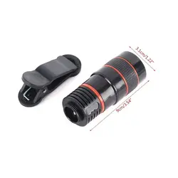 خرید لنز دوربین گوشی از علی اکسپرس 2020 New Universal 20X Clip-On Telephoto Telescope Camera Mobile Phone Zoom lens for most