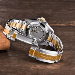 خرید ساعت مچی مردانه از علی اکسپرس PAGANI Design Top Brand Luxury Men Watches Gold Mechanical Stainless Steel Sapphire Glass Sport Waterproof 100M Clock PD-1639