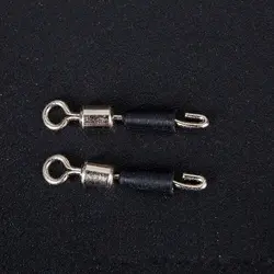 خرید لوازم ماهیگیری از علی اکسپرس30PCS/Lot Ball Bearing Swivel Solid Rings Fishing Connector Ocean Boat Fishing Hooks Quick Fast Link Connector