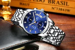 خرید ساعت مچی مردانه از علی اکسپرس OLMECA Men's Watches Top Luxury Brand Fashion Quartz Men Watch Waterproof Chronograph Business Wristwatch Relogio 2020 New