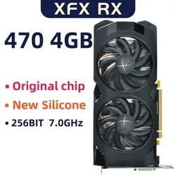 خرید کارت گرافیک XFX rx 470 4gb graphics card 256bit gddr5 4gb desktop used video card pc amd graphics card radeon rx 470 xfx rx 470 4g - ایران علی اکسپرس