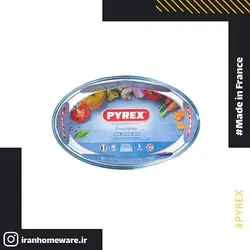 ظرف پیرکس - تابه بیضی 30x21 سانتی اصل فرانسه 345B000 - PYREX