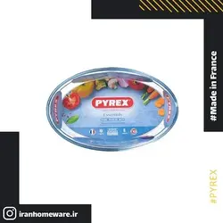 ظرف پیرکس - تابه بیضی 40x27 سانتی اصل فرانسه 347B000 - PYREX