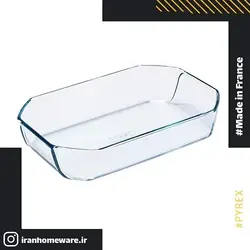 ظرف پیرکس - تابه مدرن 8 ضلعی ضد خش 27x18 سانتی اصل فرانسه 293B000 - PYREX