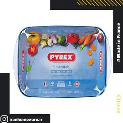 ظرف پیرکس - تابه مستطیل دسته دار 40x27 سانتی اصل فرانسه 240B000 - PYREX