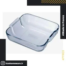 ظرف پیرکس - تابه مربعی دسته دار 21 سانتی اصل فرانسه 220B000 - PYREX