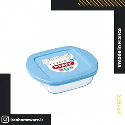 ظرف پیرکس - آبی مستطیل مخصوص نگهداری غذای کودک اصل فرانسه 210PAV3 - PYREX