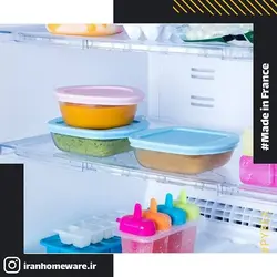 ظرف پیرکس - آبی مستطیل مخصوص نگهداری غذای کودک اصل فرانسه 210PAV3 - PYREX